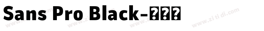 Sans Pro Black字体转换 Sans Pro Black字体转换